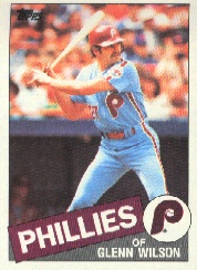 1985 Topps Baseball Cards      454     Glenn Wilson